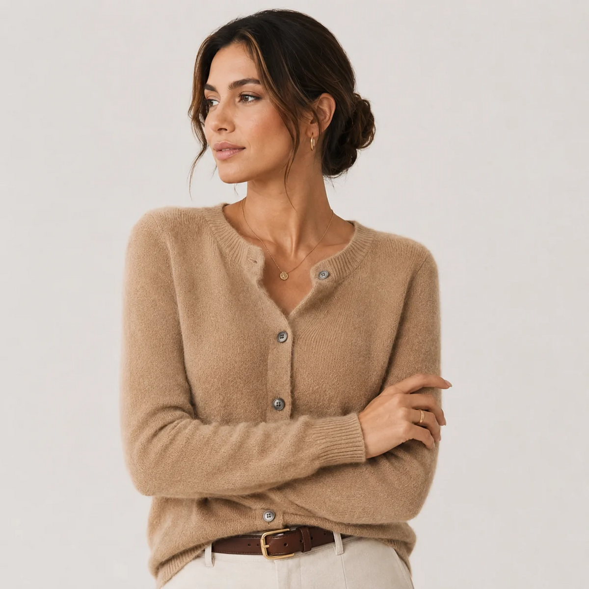 Jennifer | Cozy Button-Up Knit Cardigan